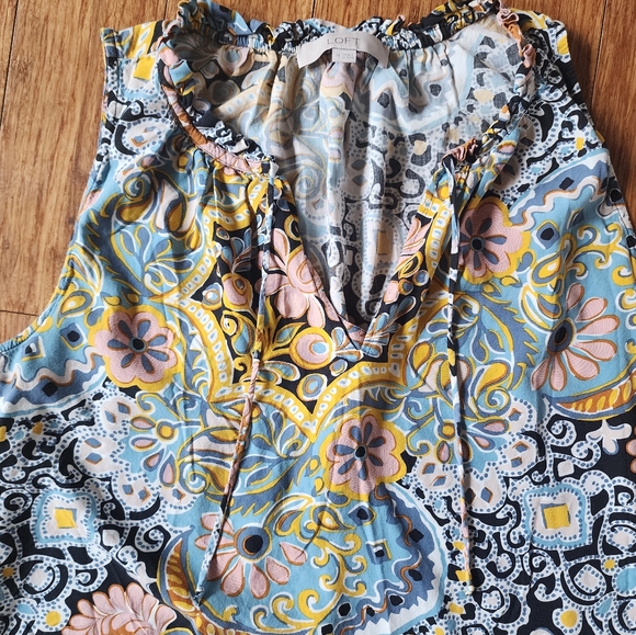 LOFT Multicolor Patterned Dress - Picture 6 of 7